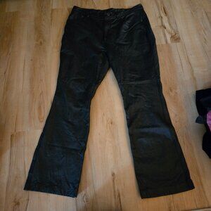 RALPH LAUREN Leather Women's Jeans Size 10 Genuine Leather